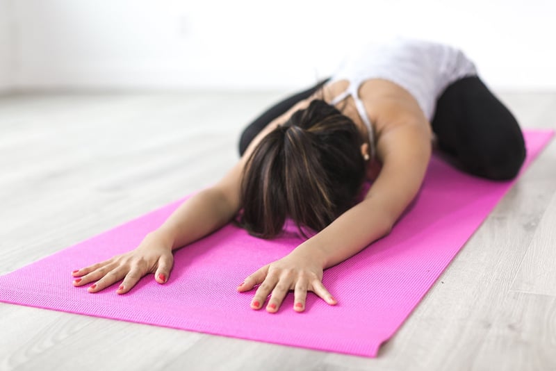 Woman meditating